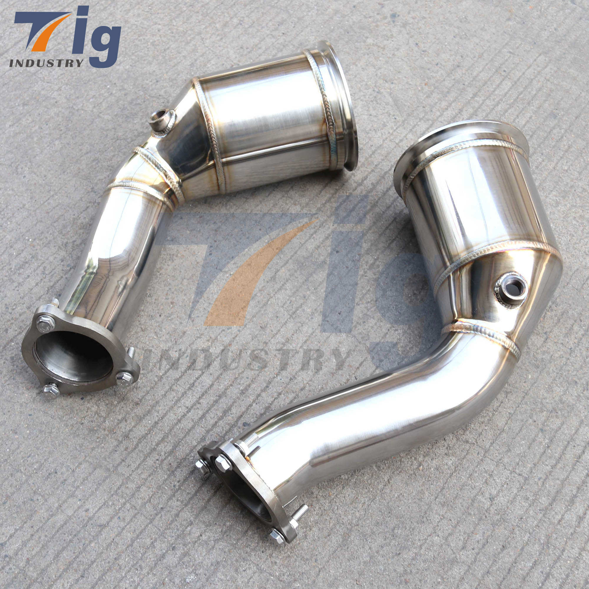 SS304 High Flow Turbo Downpipe For Audi RS4 RS5 B9 2.9T 2018-2023