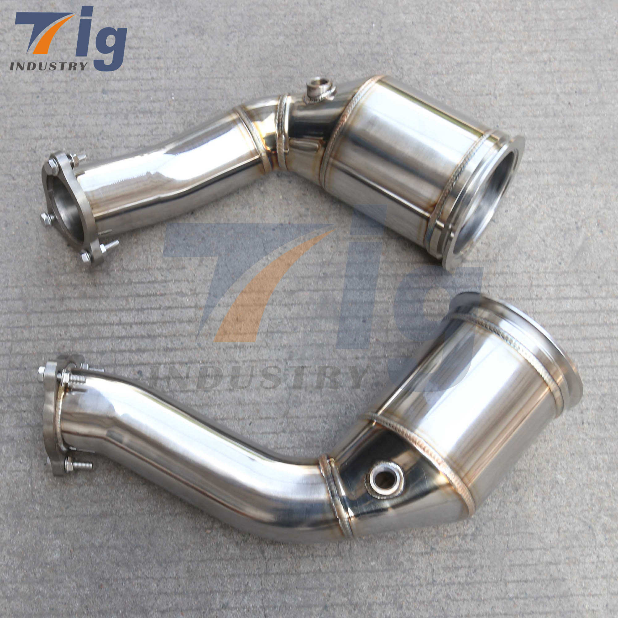 SS304 High Flow Turbo Downpipe For Audi RS4 RS5 B9 2.9T 2018-2023