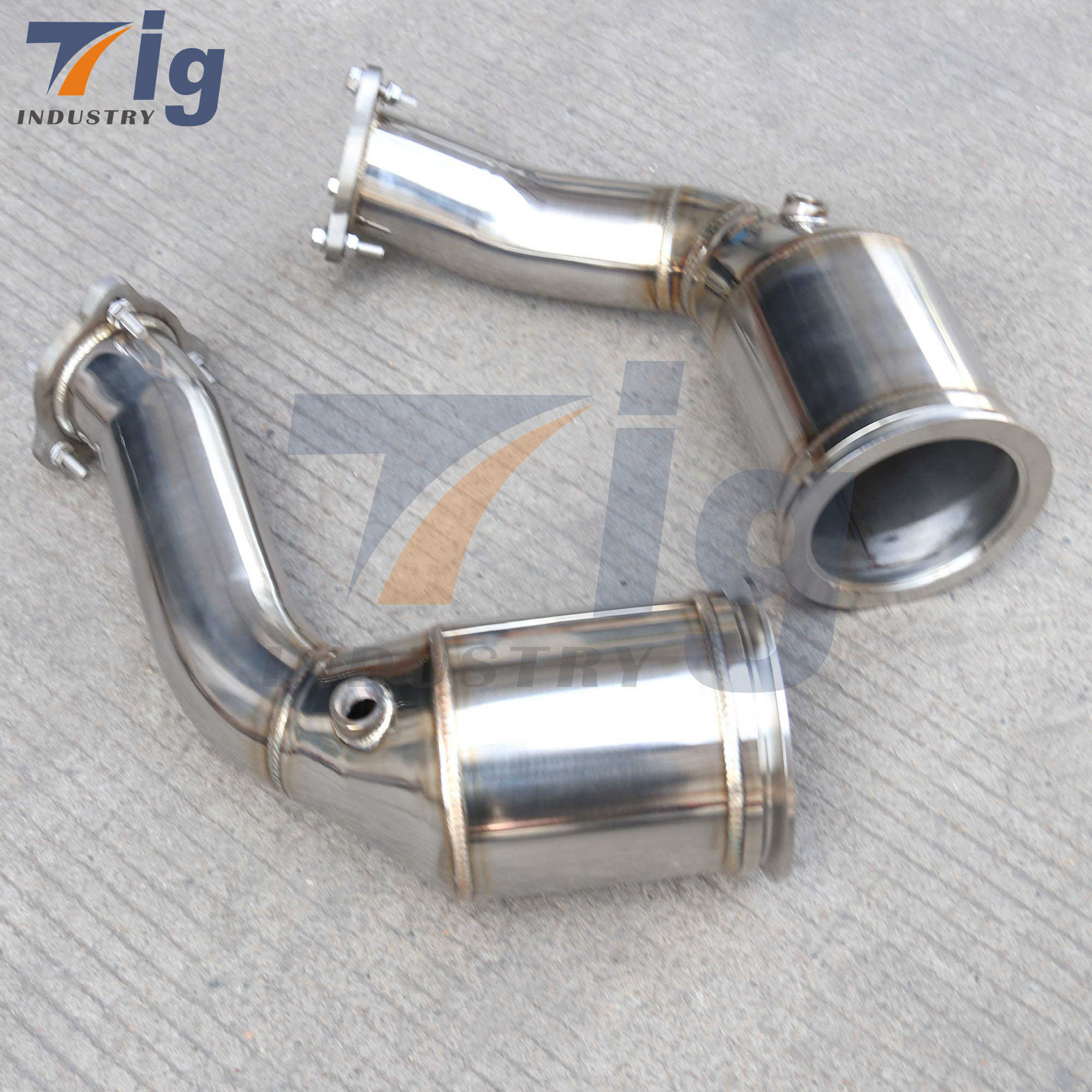 SS304 High Flow Turbo Downpipe For Audi RS4 RS5 B9 2.9T 2018-2023