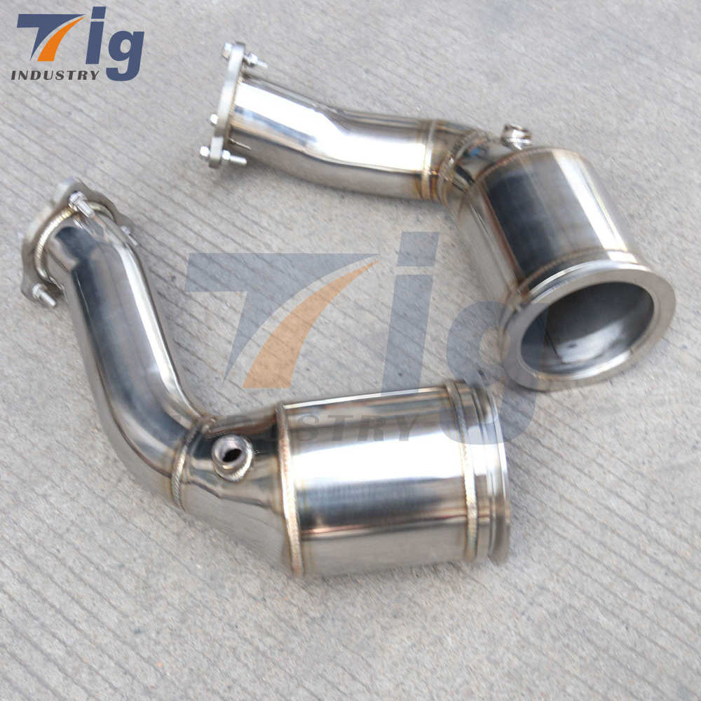 SS304 High Flow Turbo Downpipe For Audi RS4 RS5 B9 2.9T 2018-2023