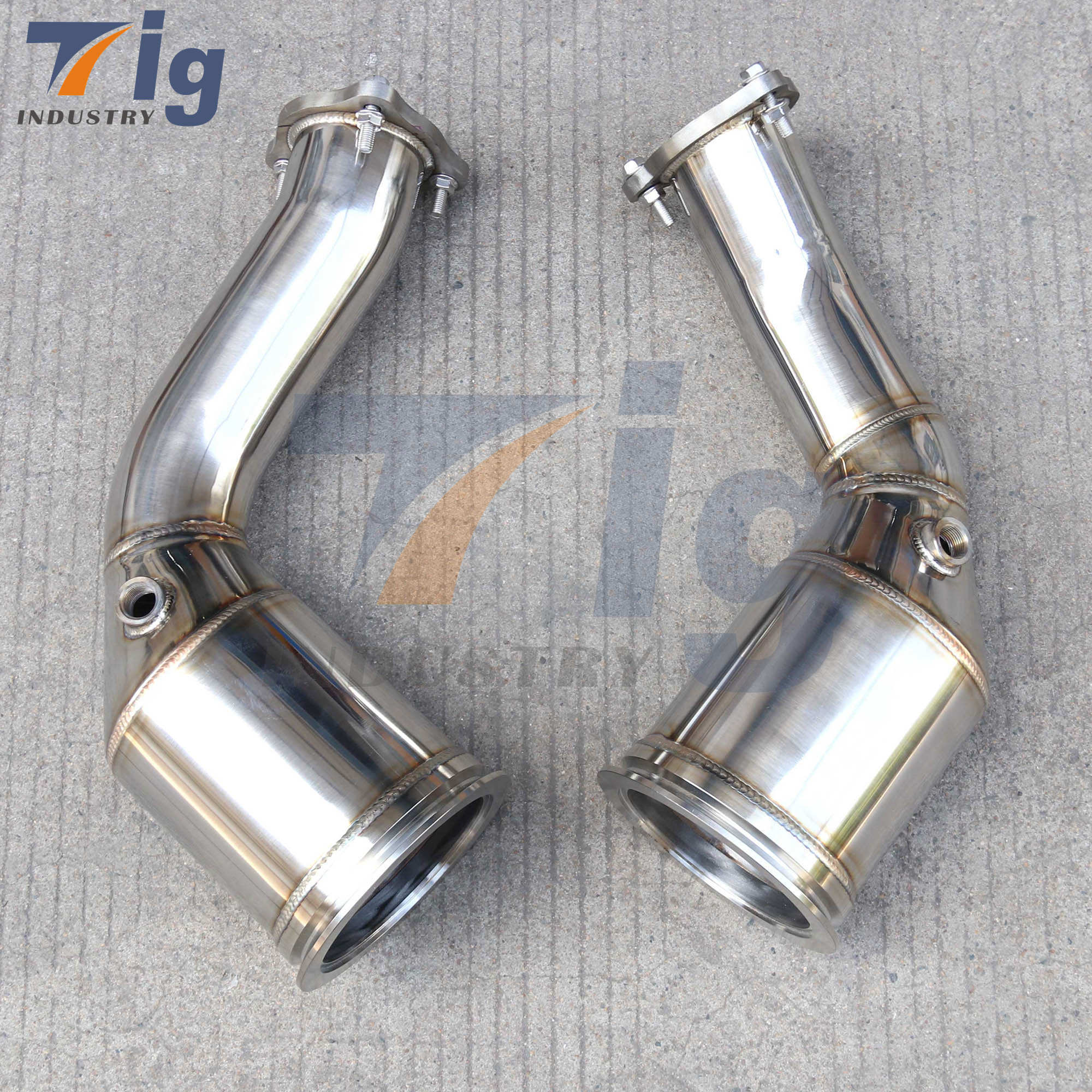 SS304 High Flow Turbo Downpipe For Audi RS4 RS5 B9 2.9T 2018-2023