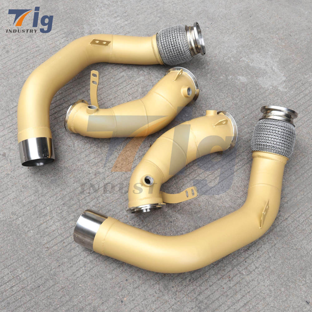 Twin-turbocharged V8 Catless Downpipe for BMW F90 M5 F91 F92 F93 M8 4.4T S63 2018+