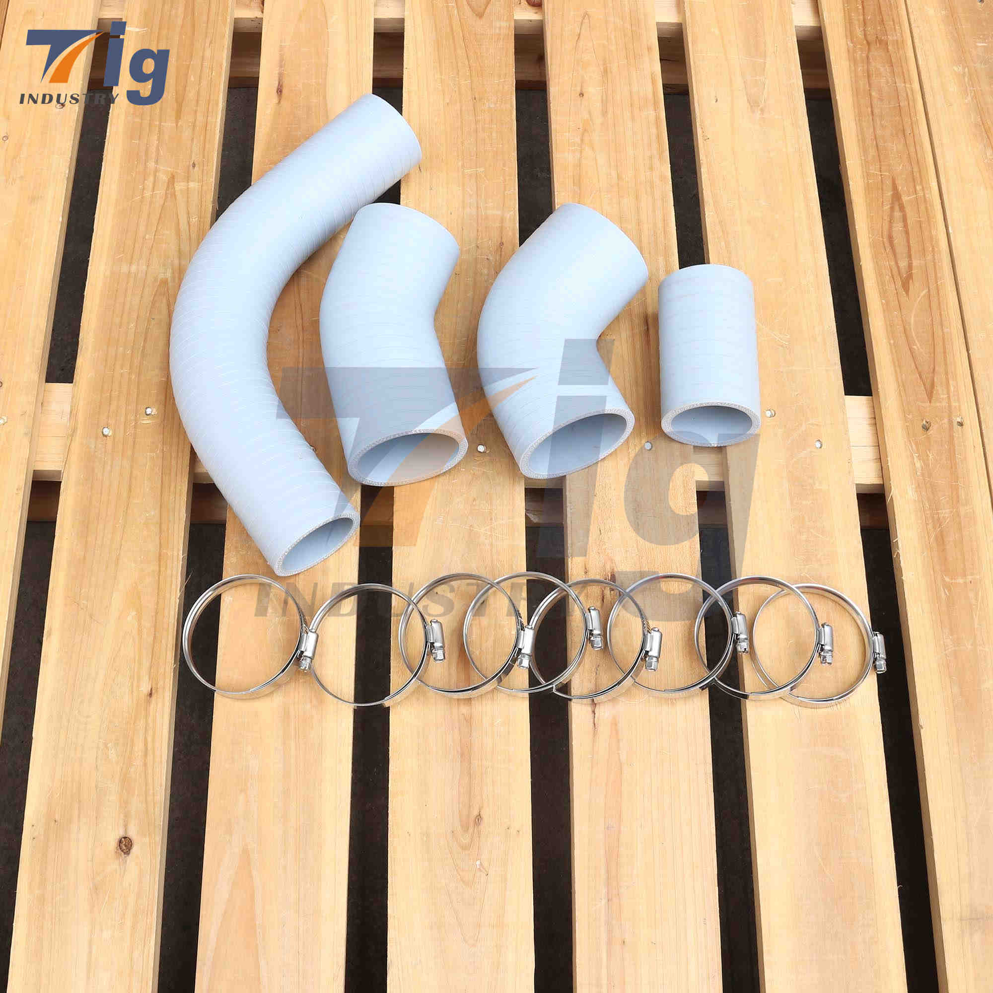 5-Ply Silicone CAC Intercooler Boot Kit GM Duramax 6.6L LB7 2002-2004 Silverado Sierra 2500 3500 Direct Fit OEM Upgrade