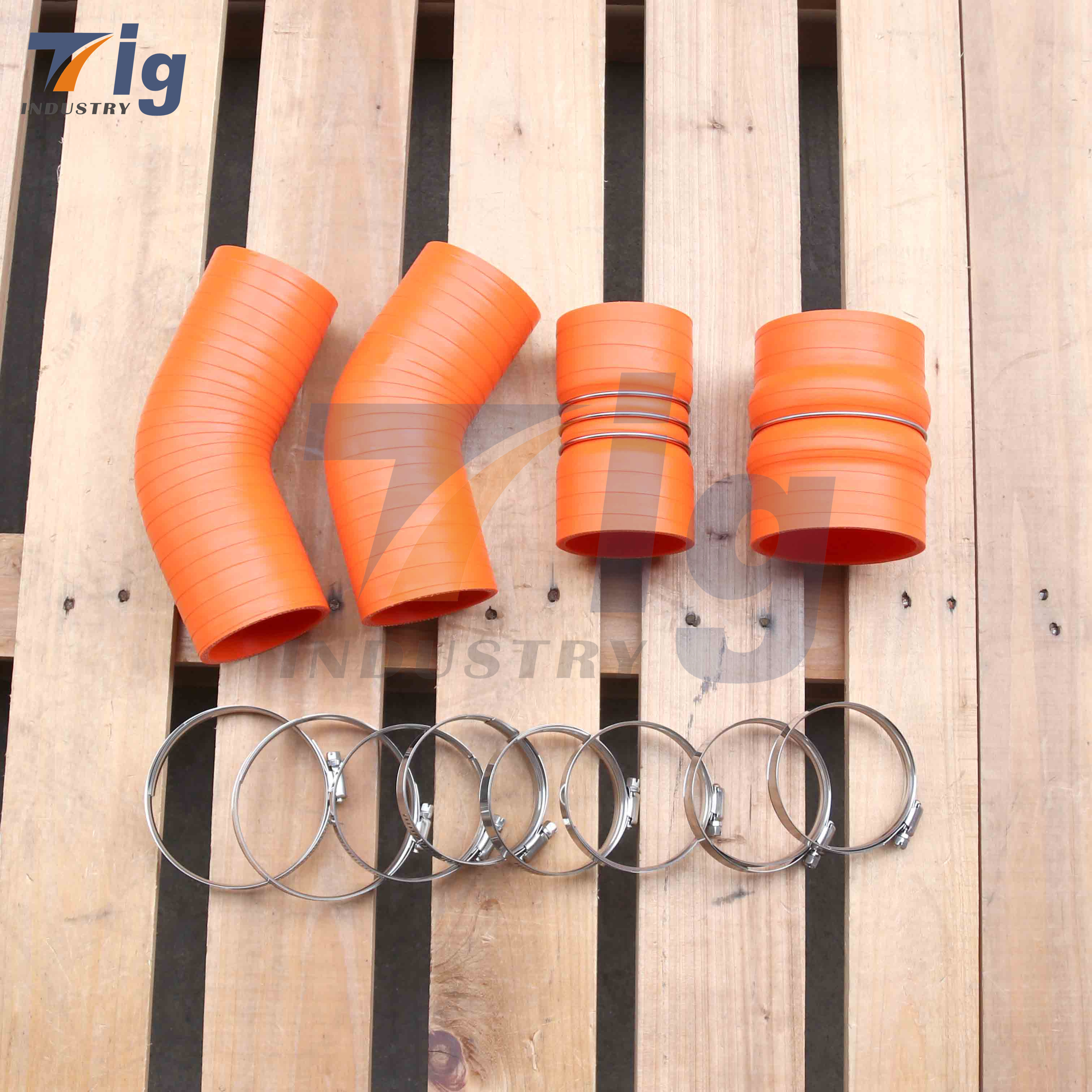 Silicone CAC Intercooler Boot Kit Dodge Ram 6.7L Cummins 2013-2018 2500 3500 Multi-Ply Reinforced Direct Fit OEM Upgrade