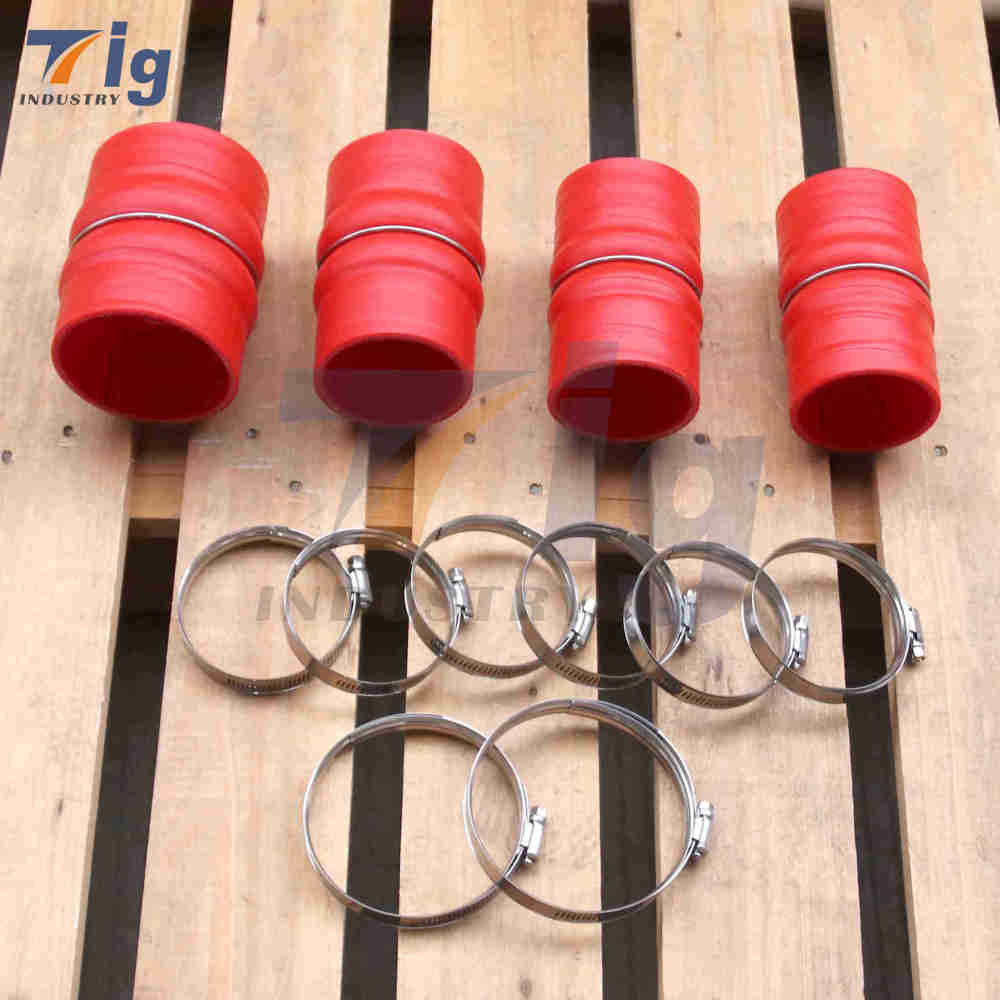 Silicone CAC Intercooler Boot Kit Dodge Ram 6.7L Cummins 2010-2012 2500 3500 Multi-Ply Reinforced Direct Fit OEM Upgrade