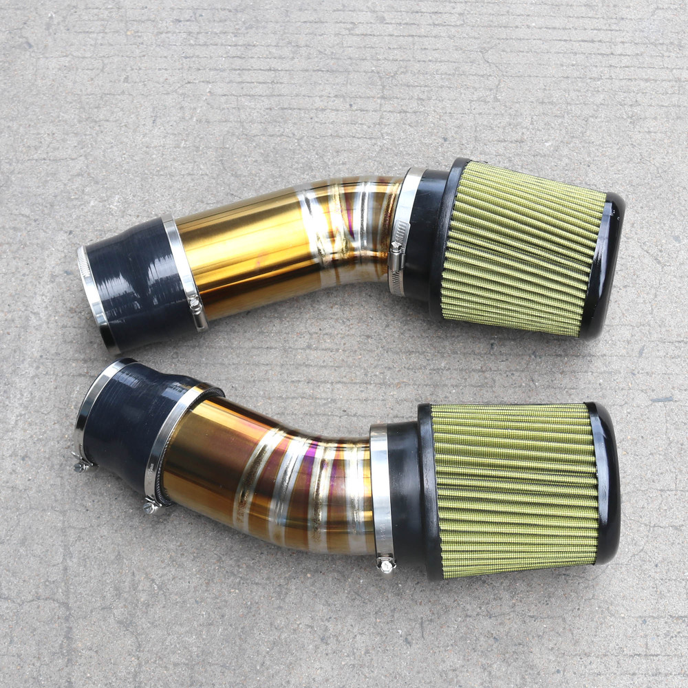 Titanium Twin Intake System BMW M5 G90 G99 S68 4.4L V8 Hybrid 2025+ Mandrel Bent TIG Welded Performance Air Filter Upgrade