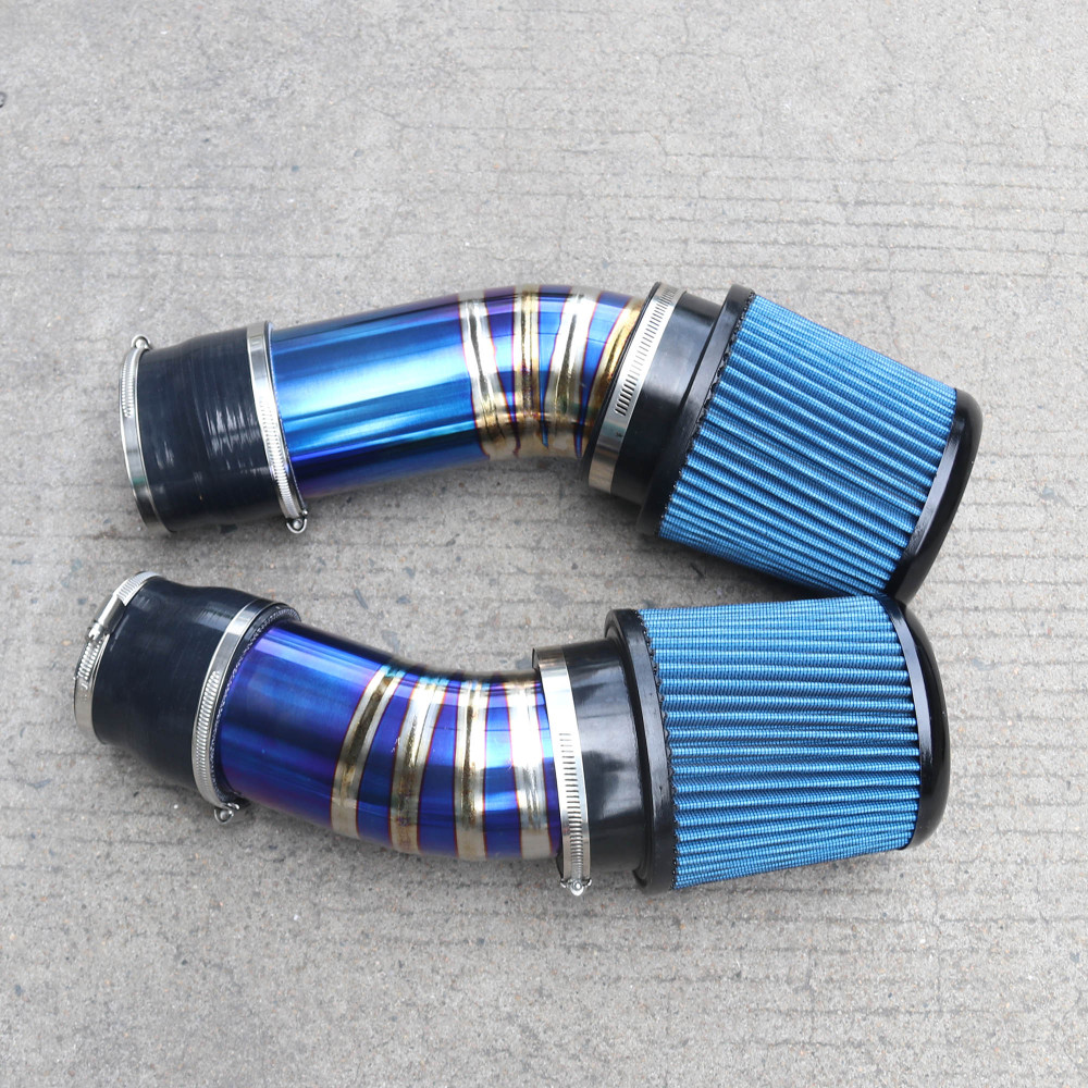 Titanium Twin Intake System BMW M5 G90 G99 S68 4.4L V8 Hybrid 2025+ Mandrel Bent TIG Welded Performance Air Filter Upgrade