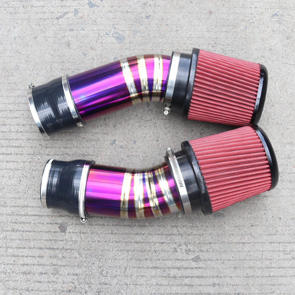 Titanium Twin Intake System BMW M5 G90 G99 S68 4.4L V8 Hybrid 2025+ Mandrel Bent TIG Welded Performance Air Filter Upgrade