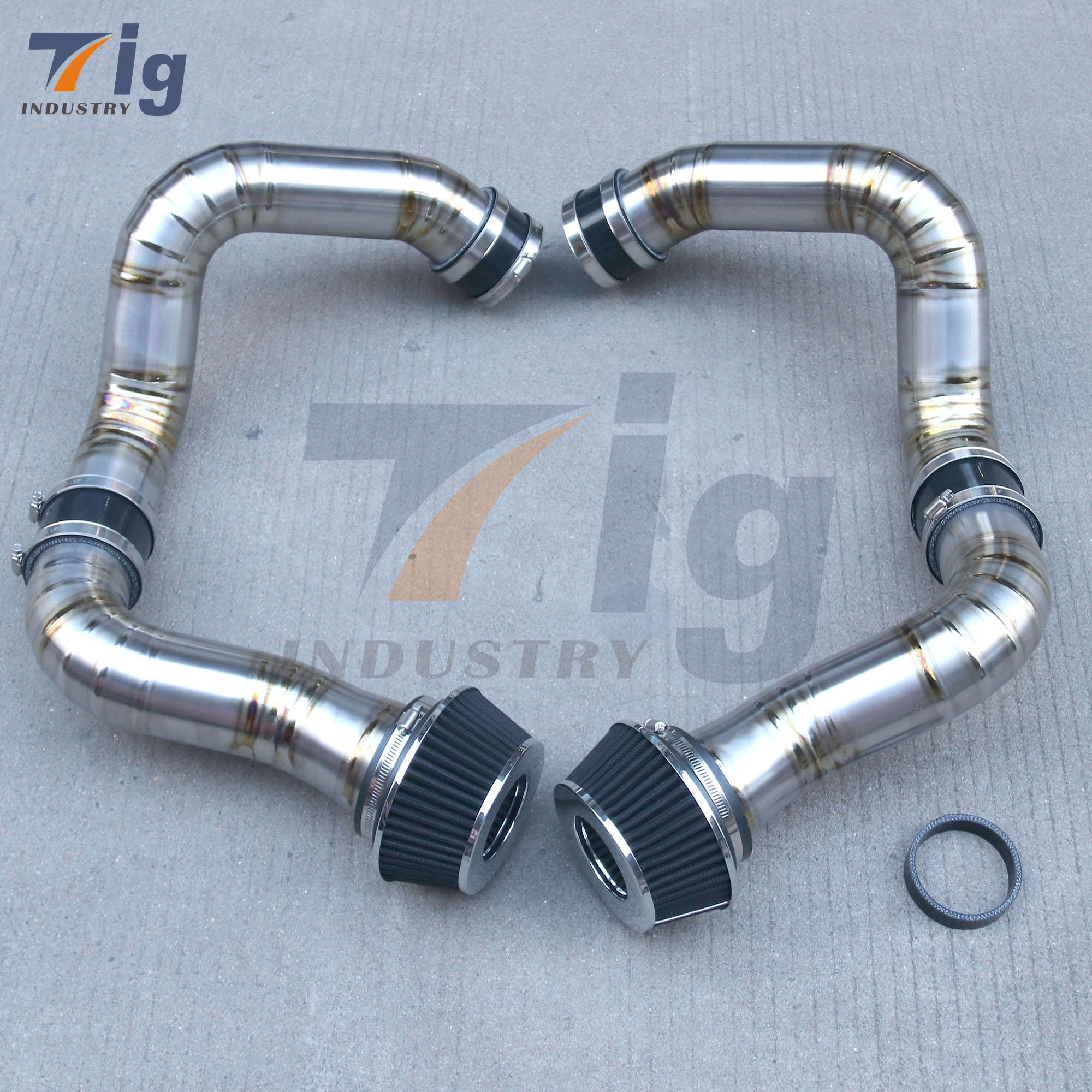Titanium Front Mount Air Intake Pipe Kit BMW M5 G90 G99 S68 2025+ Heat Reject Lightweight