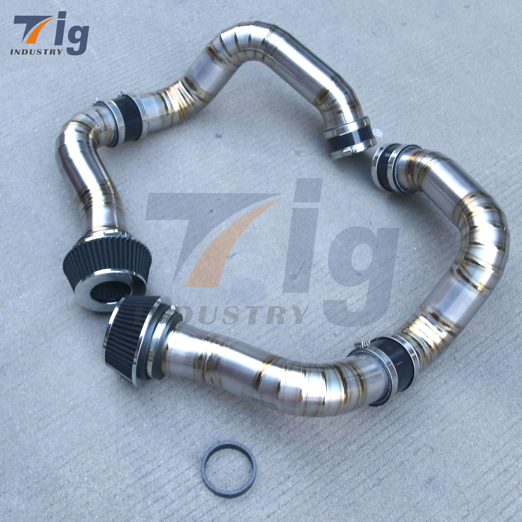 Titanium Front Mount Air Intake Pipe Kit BMW M5 G90 G99 S68 2025+ Heat Reject Lightweight