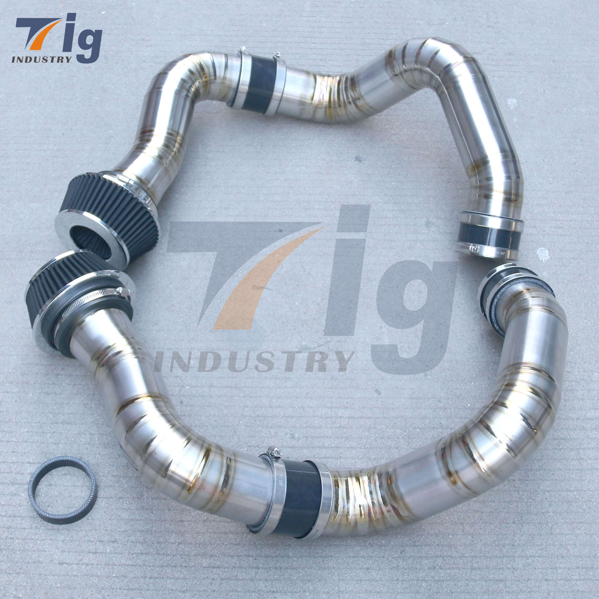 Titanium Front Mount Air Intake Pipe Kit BMW M5 G90 G99 S68 2025+ Heat Reject Lightweight