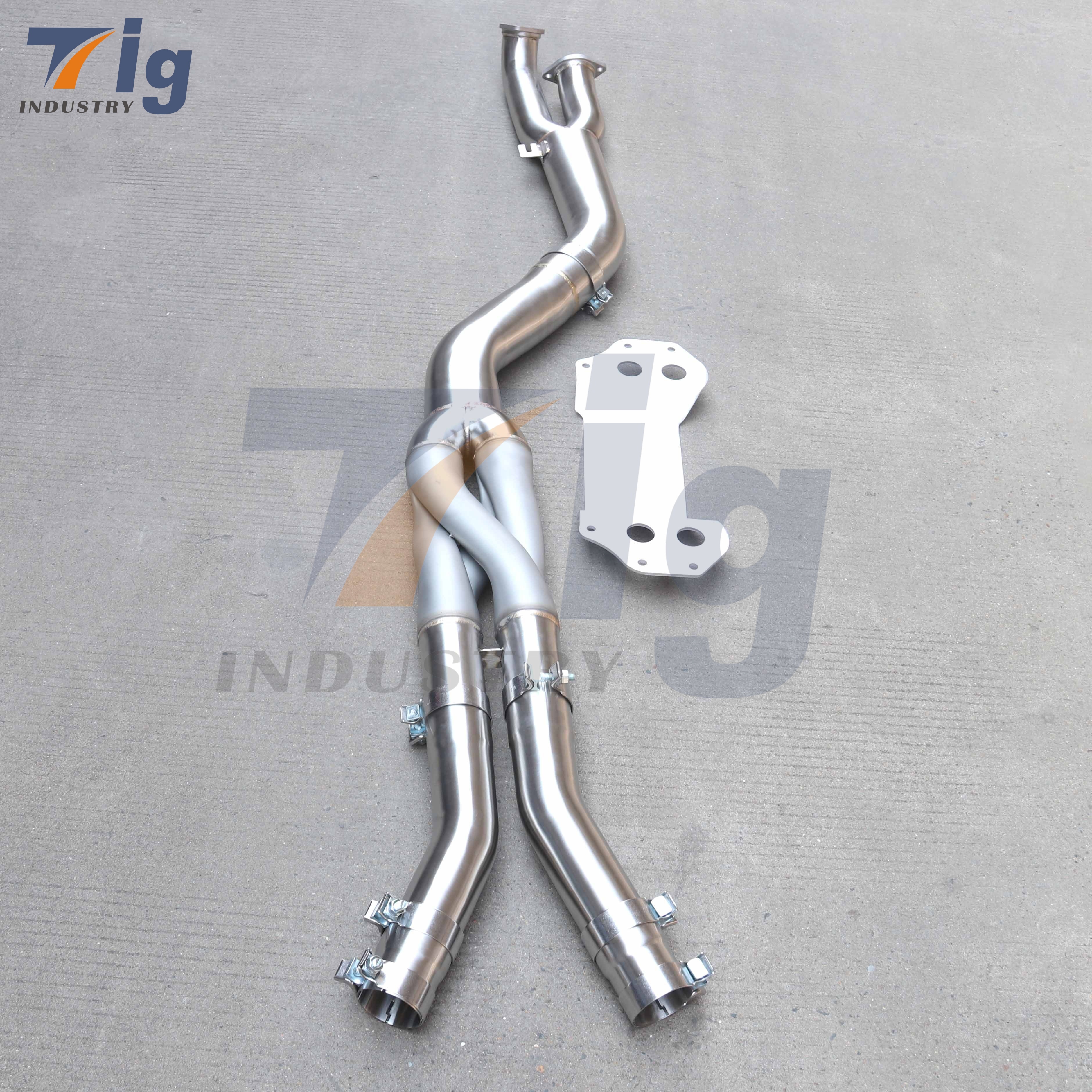 102mm Z Style Midpipe Exhaust System BMW G80 M3 G82 M4 S58 3.0L 2021+ T304 Stainless Steel