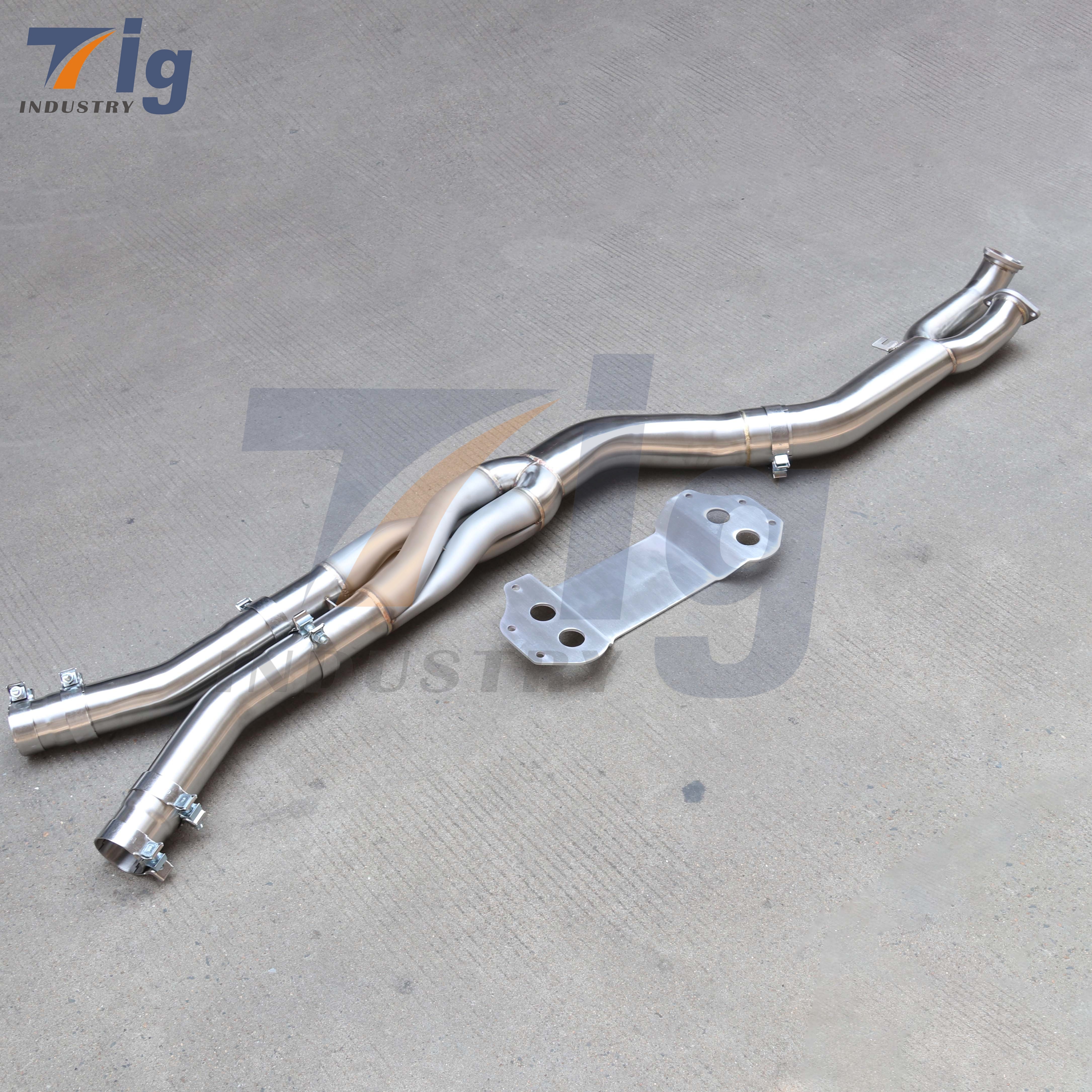 102mm Z Style Midpipe Exhaust System BMW G80 M3 G82 M4 S58 3.0L 2021+ T304 Stainless Steel