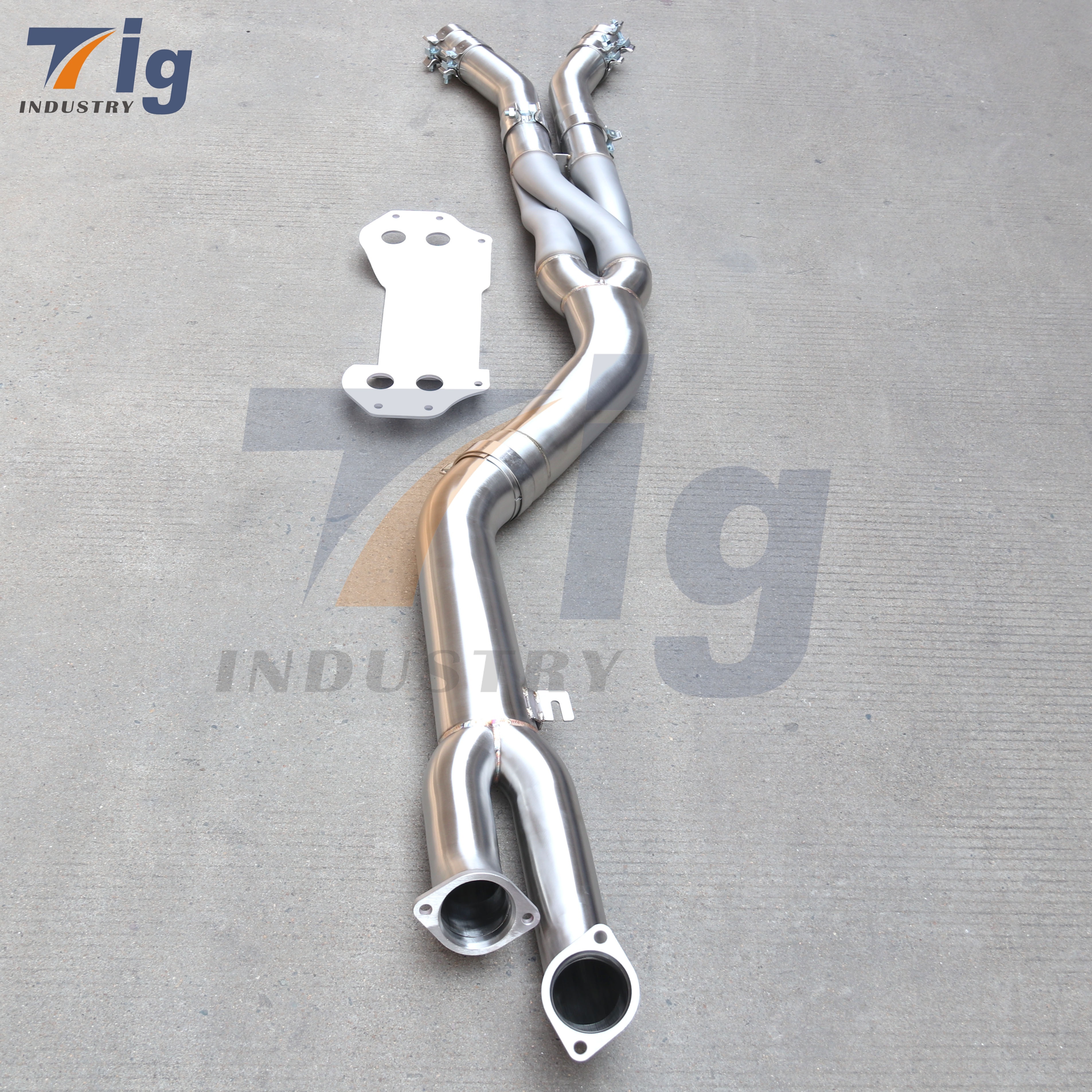 102mm Z Style Midpipe Exhaust System BMW G80 M3 G82 M4 S58 3.0L 2021+ T304 Stainless Steel