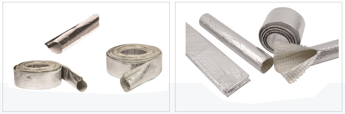 rolls of Liluan aluminum foil fiberglass sleeve under studio of the reflective aluminum surface and the round opening-liluan technology