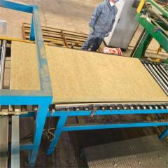 manufacturing process of high-density rock wool board on automated production line with custom thickness for industrial insulation