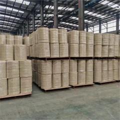 Large quantities of bare rock wool blanket rolls stacked in warehouse ready for industrial insulation projects - Liluan Technology