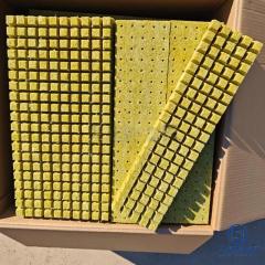 Rock wool seedling plugs and cubes neatly stacked in cardboard box - superior air & water balance growing medium for professional propagation by Liluan Technology