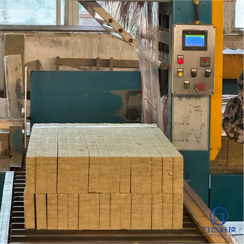 Rock wool strip production line – manufacturing process for external wall insulation and sandwich panel core material by Liluan Technology