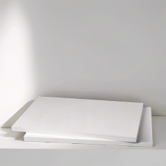 Single aluminum silicate board flat lay – professional high-temperature insulation panel by Liluan Technology