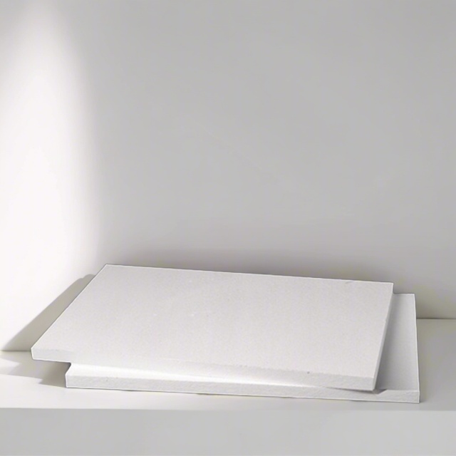 Single aluminum silicate board flat lay – professional high-temperature insulation panel by Liluan Technology