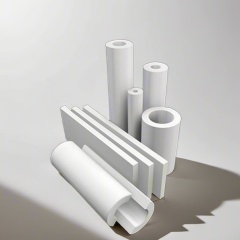 Various sizes of aluminum silicate pipes and flat profiles  – preformed high-temperature insulation tubes by Liluan Technology
