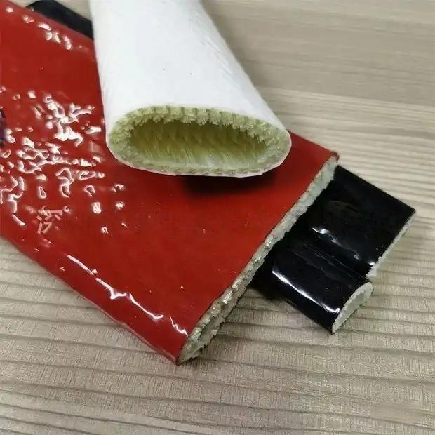 Comparison of Liluan heat resistant sleeves in red, black, and white finishes, highlighting the high-density fiberglass braiding and thick silicone rubber layers.---LiLuan Technology