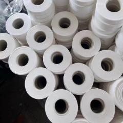 Bulk stock of expanded PTFE (EPTFE) sealing tape rolls, flexible corrosion-resistant PTFE sealing material for custom gasket making, on-site sealing and pipeline flange applications-LiLuan Technology