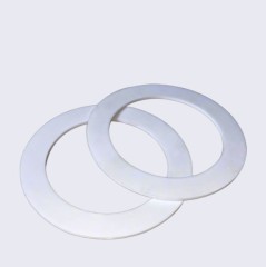 Pair of solid PTFE (Teflon) flange gaskets, high-performance corrosion-resistant non-metallic sealing gaskets for chemical pipeline, food, and pharmaceutical industrial flanges-LiLuan Technology