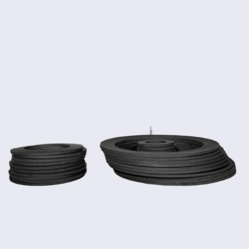 Stacked rubber flat gaskets in multiple sizes, industrial rubber sealing washers for mechanical equipment, pipeline, and flange sealing-LiLuan Technology