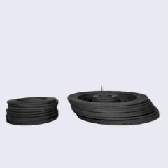 Stacked rubber flat gaskets in multiple sizes, industrial rubber sealing washers for mechanical equipment, pipeline, and flange sealing-LiLuan Technology
