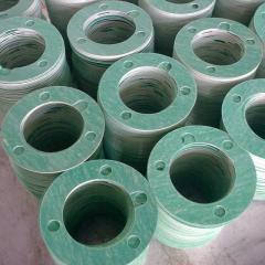 Bulk stacked non-asbestos rubber flange gaskets with mounting holes, industrial rubber sealing washers for chemical, oil & gas and general industrial applications-LiLuan Technology