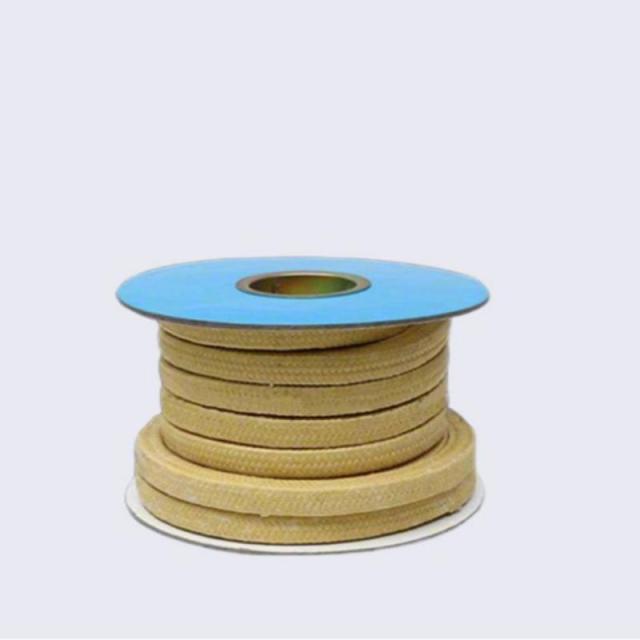 Spooled aramid fiber (Kevlar) gland packing, high wear-resistant industrial sealing rope for valve stem, pump shaft, and mechanical sealing applications-LiLuan Technology