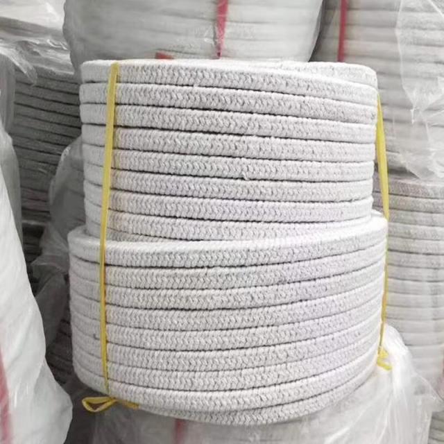 Bulk stacked ceramic fiber gland packing, high temperature resistant industrial sealing rope for furnace, valve and pipeline high temp sealing applications-LiLuan Technology