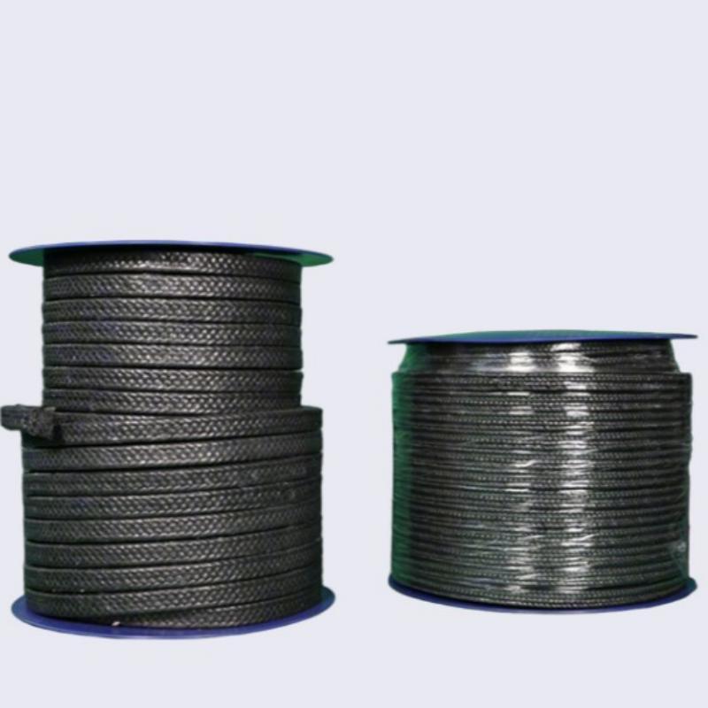 Spooled carbon fiber packing rope (black/grey), high-temperature resistant carbon fiber gland packing for industrial pressure and temperature sealing-LiLuan Technology