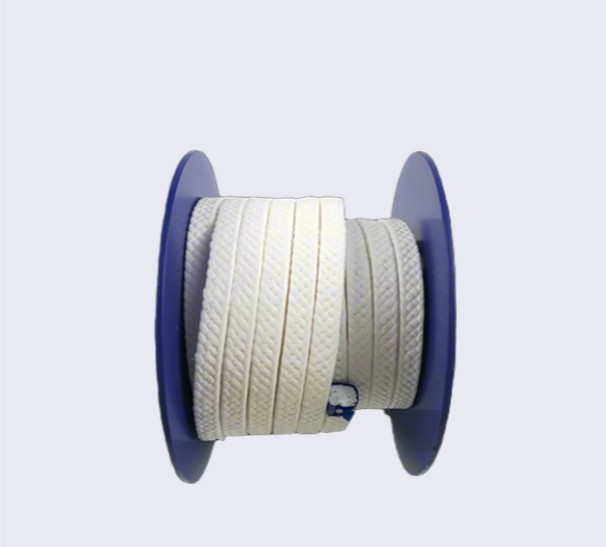 PTFE (Teflon) packing rope on blue spool, high chemical resistance industrial sealing material for industrial valves and pumps-LiLuan Technology