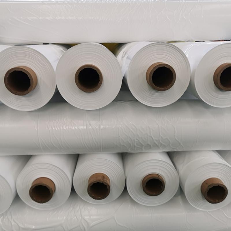 Bulk stock of PE heat shrink film rolls in factory, high performance polyethylene shrink wrap for industrial packaging, cargo bundling and dust-proof protection-LiLuan Technology