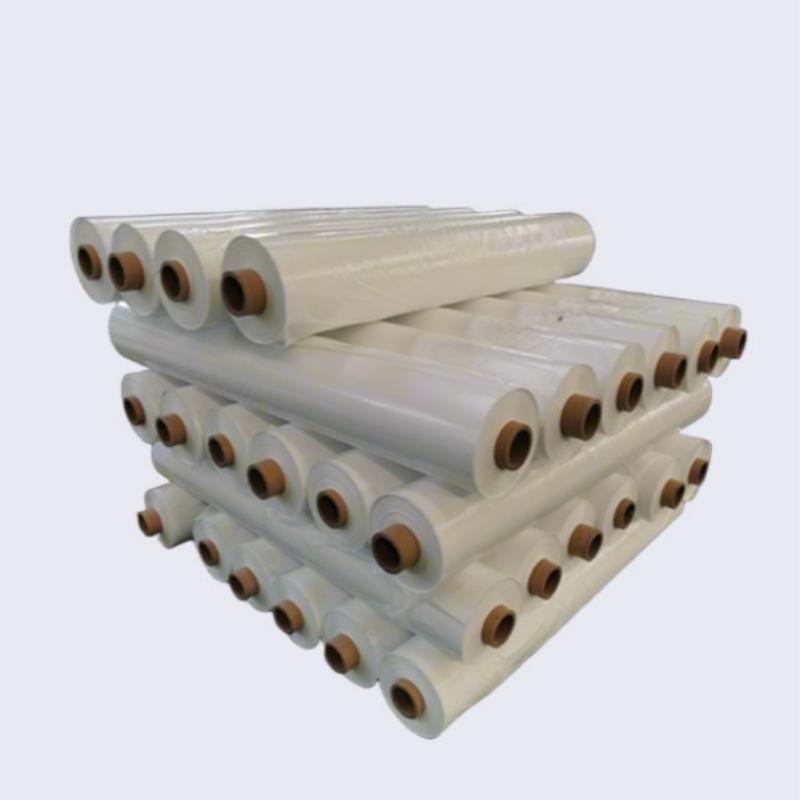 Stacked transparent PE heat shrink film (polyethylene shrink wrap), industrial shrink film for product packaging, logistics bundling, and moisture-proof protection-LiLuan Technology