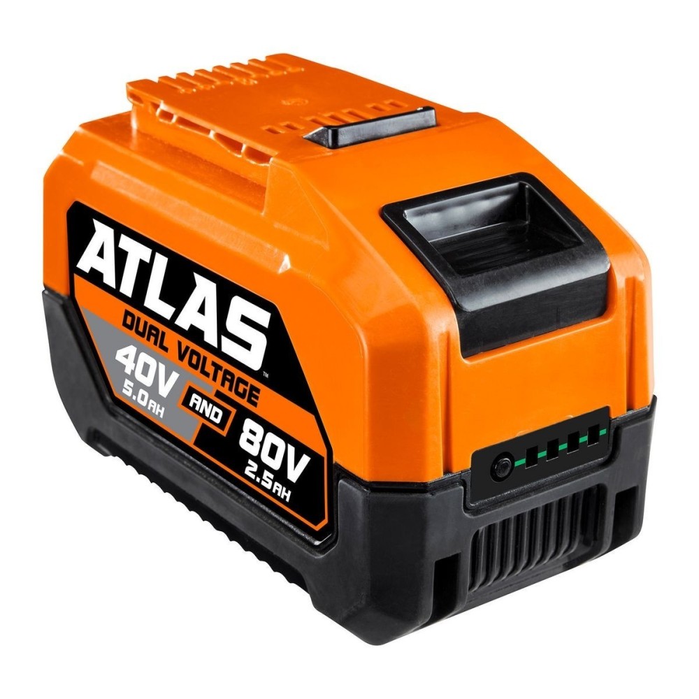 GENUINE Original Atlas 80V 2.5 Ah and 40V 5.0 Ah Lithium-Ion Battery, 57014, Orange