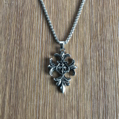 2021 new fashion mens alloy necklace hip hop and rock skull plating silver necklace for clothes accessaries jewelry wholesale