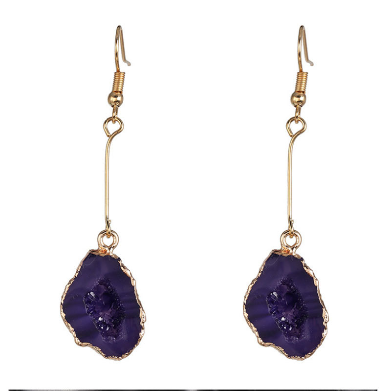 2021 new fashion earrings gold color plated irregular hoop earring for women wholesale hot sale jewelry