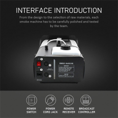 CH 3000W Automatic Fog Machine With Remote Controller,Output Stage Light Smoke Machine Mini Fog Machine