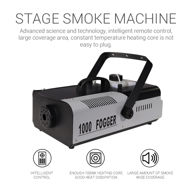 CH Professional Wholesale Price 1000W Low Lying Fog Smoke Mist Machine Ground Smoke Wedding Concert Water Base Low Fog Machine