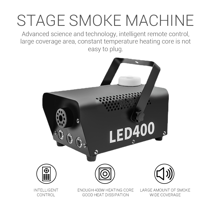 CH High Power 400W DMX Remote Control Smoke Machine Factory Water Base Low Lying Fog Machine Stage Effect