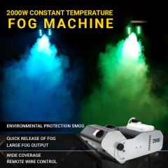 CH 2000W Smoke Fog Machine Stage Light For Weeding Party,Remote Stage Light Control Smoke Machine Fog Maker