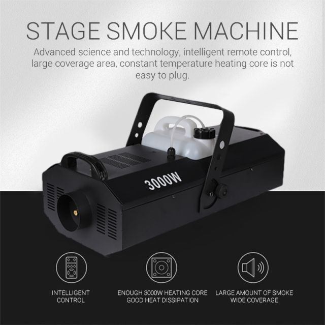 CH 3000W Smoke Fog Machine Stage Light For Wedding Party,Fog Machine For Wedding Stage Light Fog Machine