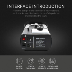 CH Professional Wholesale Price 1000W Low Lying Fog Smoke Mist Machine Ground Smoke Wedding Concert Water Base Low Fog Machine