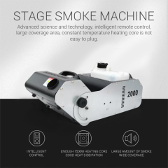 CH 2000W Smoke Fog Machine Stage Light For Weeding Party,Remote Stage Light Control Smoke Machine Fog Maker