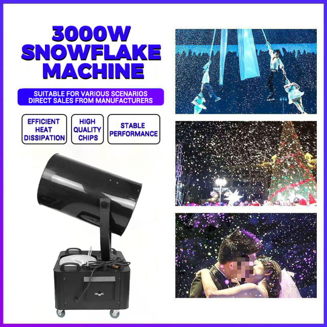 CH 3000W Snowflake Making Machine For Stage,Commercial Ice Machine Manufacturer