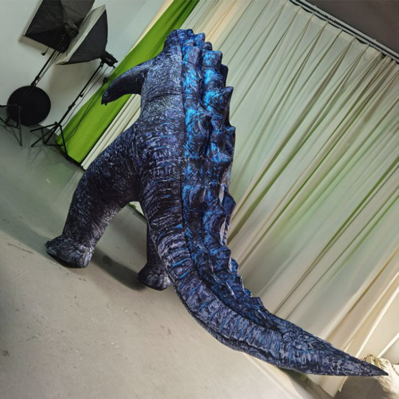 CH Godzilla Mascot Costume Cartoon Character For Adults,Inflatable Halloween Costumes For Adults